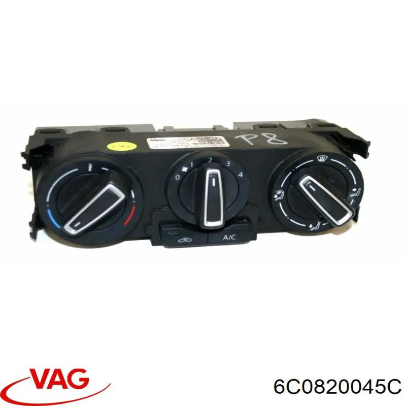 6C0820045E VAG Unidade de controlo dos modos de aquecimento/condicionamento