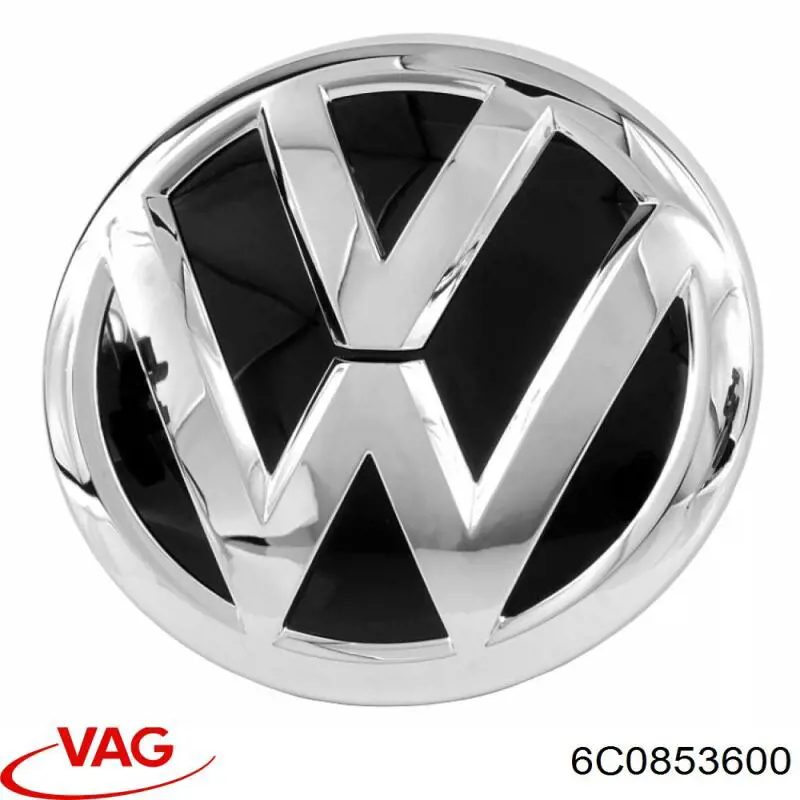 6C0853600 VAG Emblema de grelha do radiador