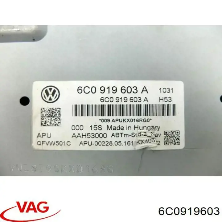 Compre 6C0919603 VAG Aparelhagem de som (rádio AM/FM)