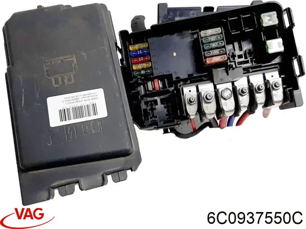 6C0937550C VAG Unidade de dispositivos de segurança