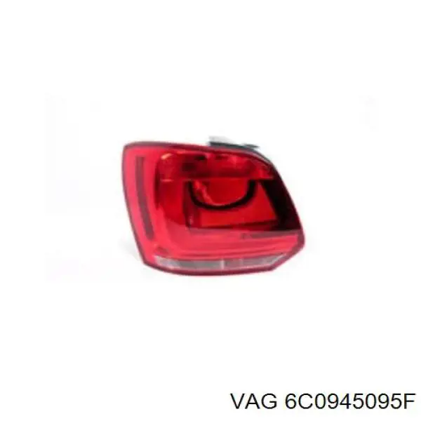 6C0945095F VAG Lanterna traseira esquerda