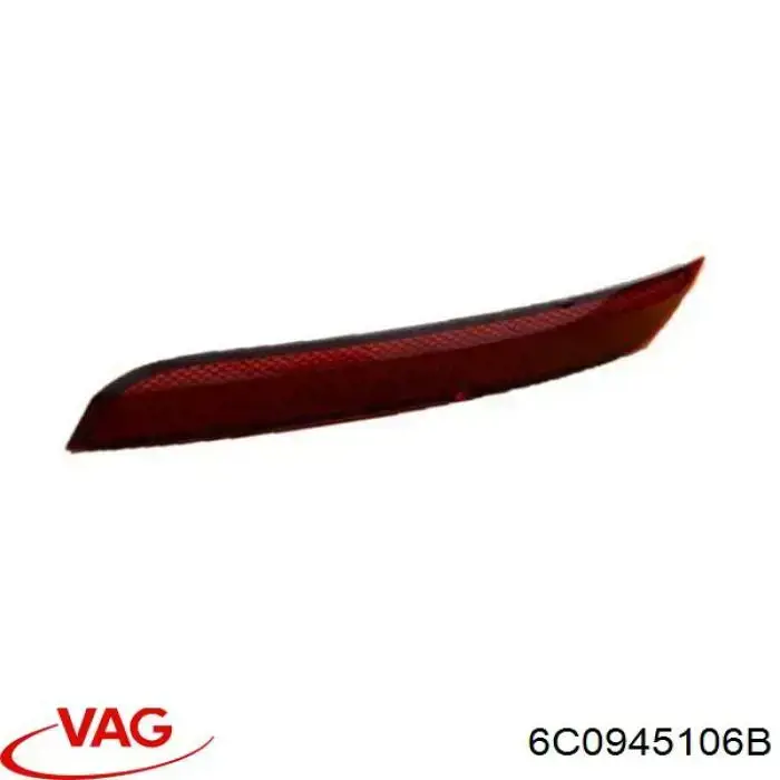 Retrorrefletor (refletor) do pára-choque traseiro VAG 6C0945106 preço, a partir de 13,41 USD