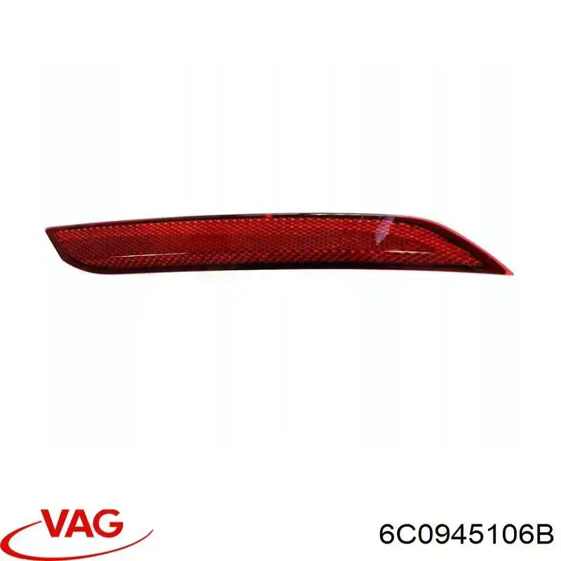 Compre 6C0945106 VAG Retrorrefletor (refletor) do pára-choque traseiro