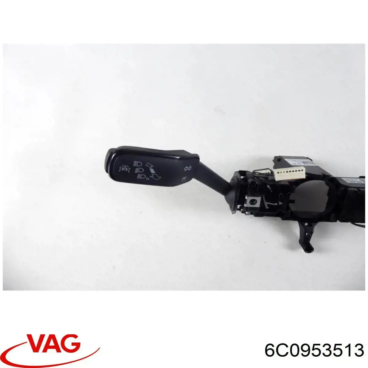 6C0953513 VAG Comutador instalado na coluna da direção, montado