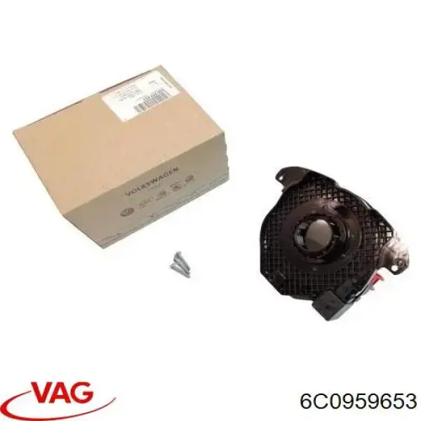 Compre 6C0959653 VAG Anel AIRBAG de contato, cabo plano do volante