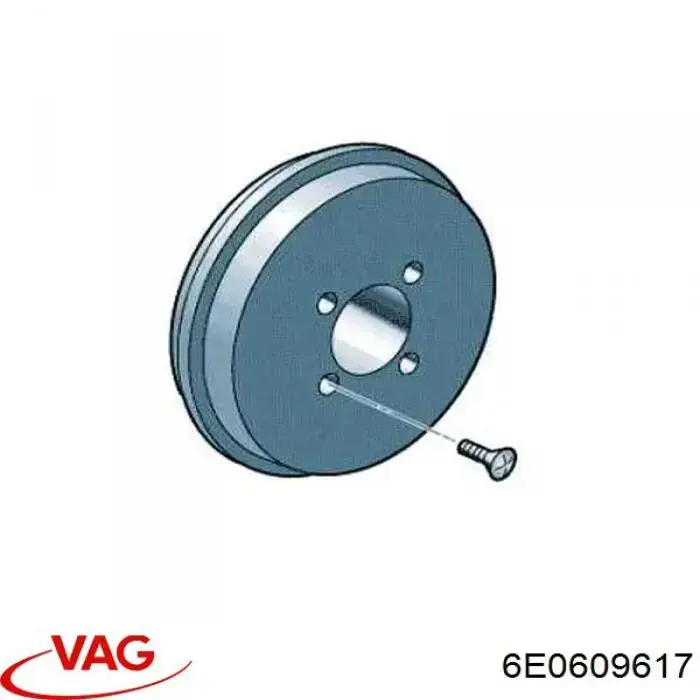 Tambor do freio traseiro VAG 6E0609617 preço, a partir de 19,31 USD