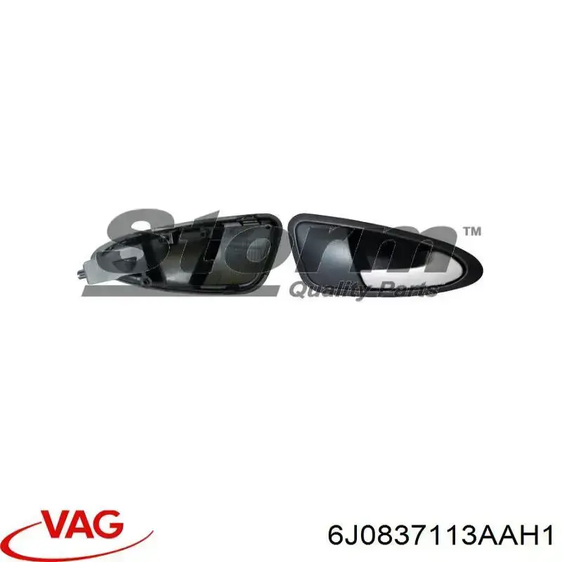 6J0837113AAH1 VAG Maçaneta interna esquerda da porta dianteira