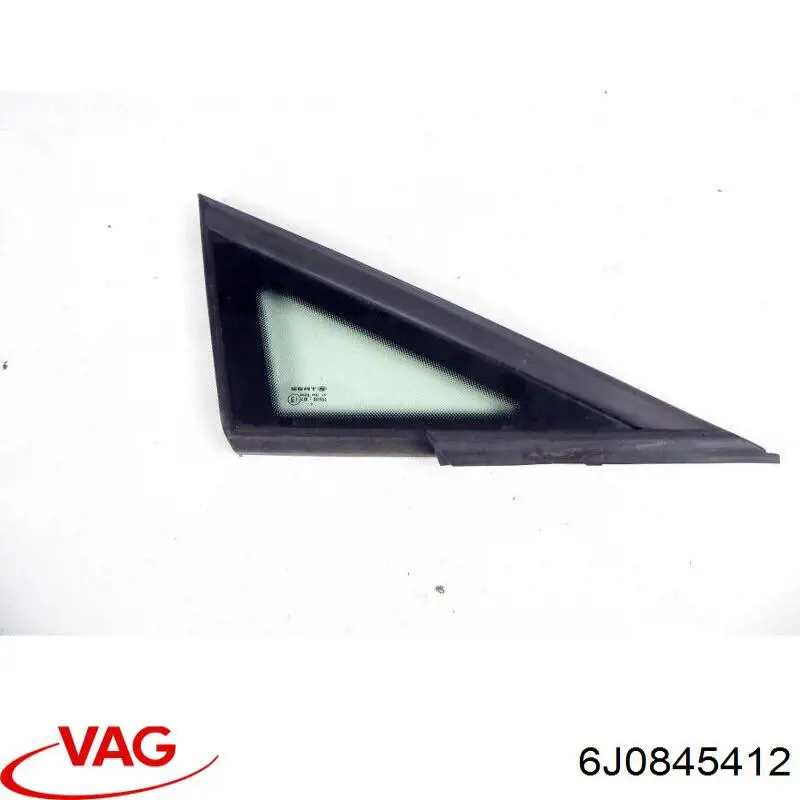 6J0845412B VAG Vidro de janelo da porta dianteira direita