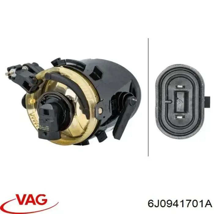 6J0941701A VAG Luzes de nevoeiro esquerdas