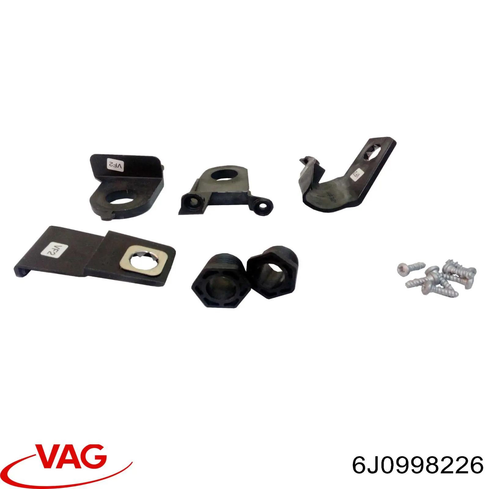 6J0998226 VAG Consola (adaptador) de fixação da luz dianteira direita