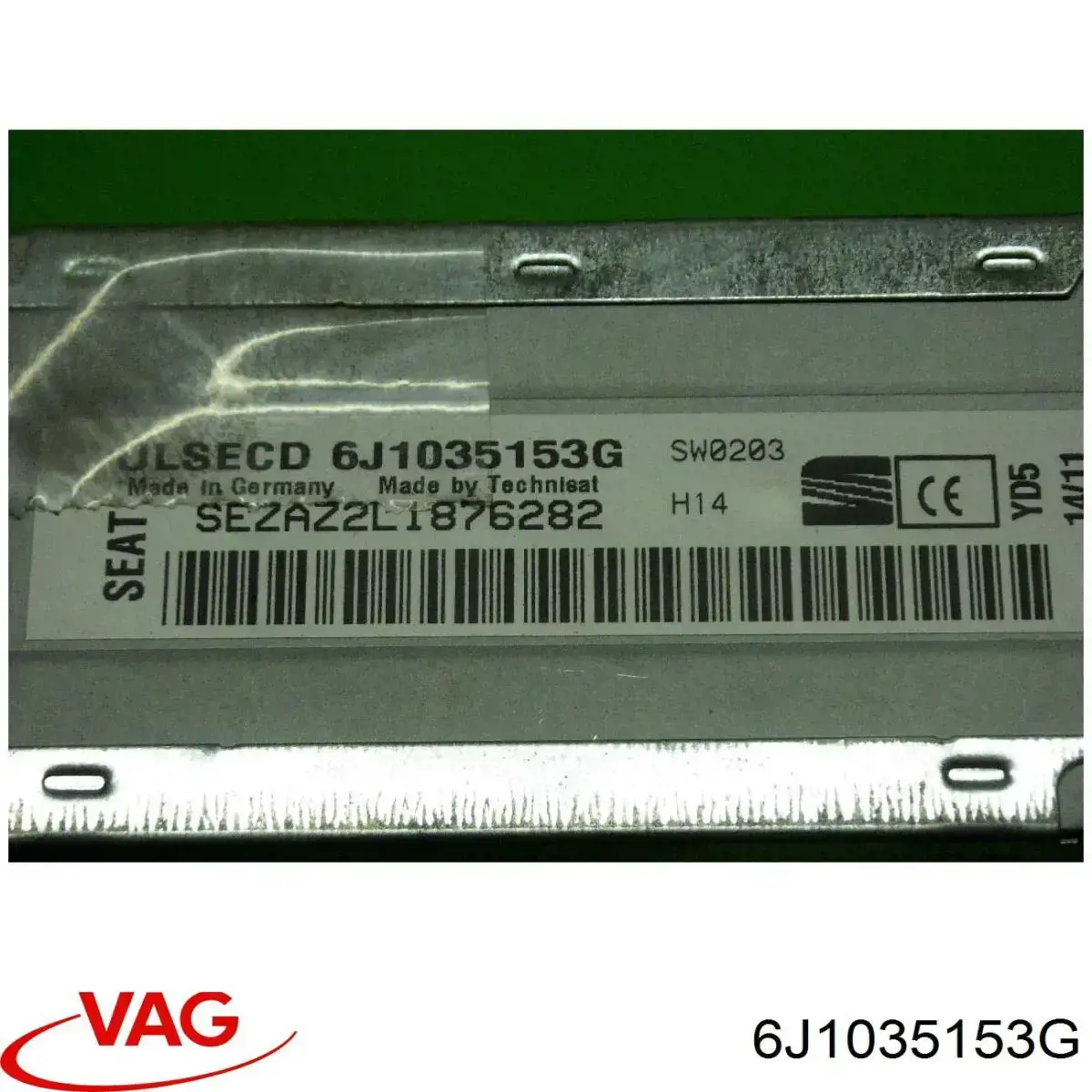 6J1035153G VAG Aparelhagem de som (rádio AM/FM)
