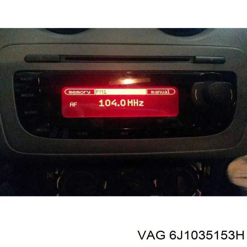 6J1035153H VAG Aparelhagem de som (rádio AM/FM)