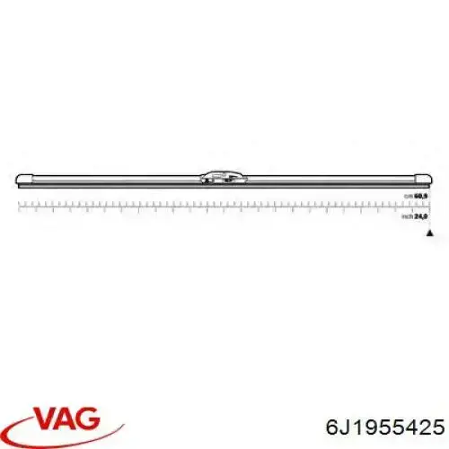 Compre 6J1955425 VAG Limpa-pára-brisas do pára-brisas de condutor