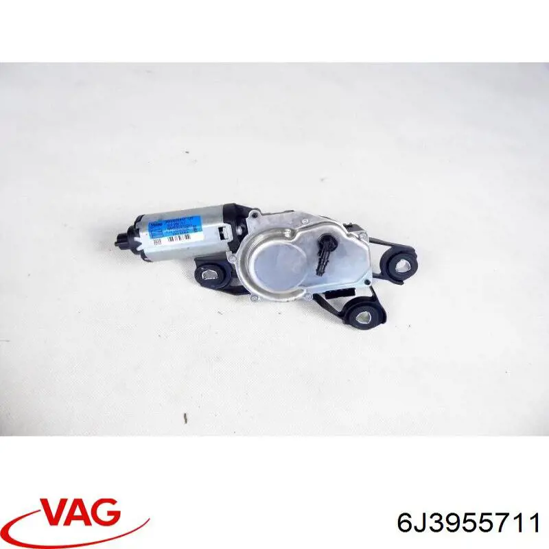 6J3955711 VAG Motor de limpador pára-brisas de vidro traseiro