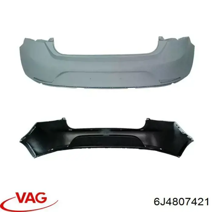 Pára-choque traseiro VAG 6J4807421 preço, a partir de 197,50 USD
