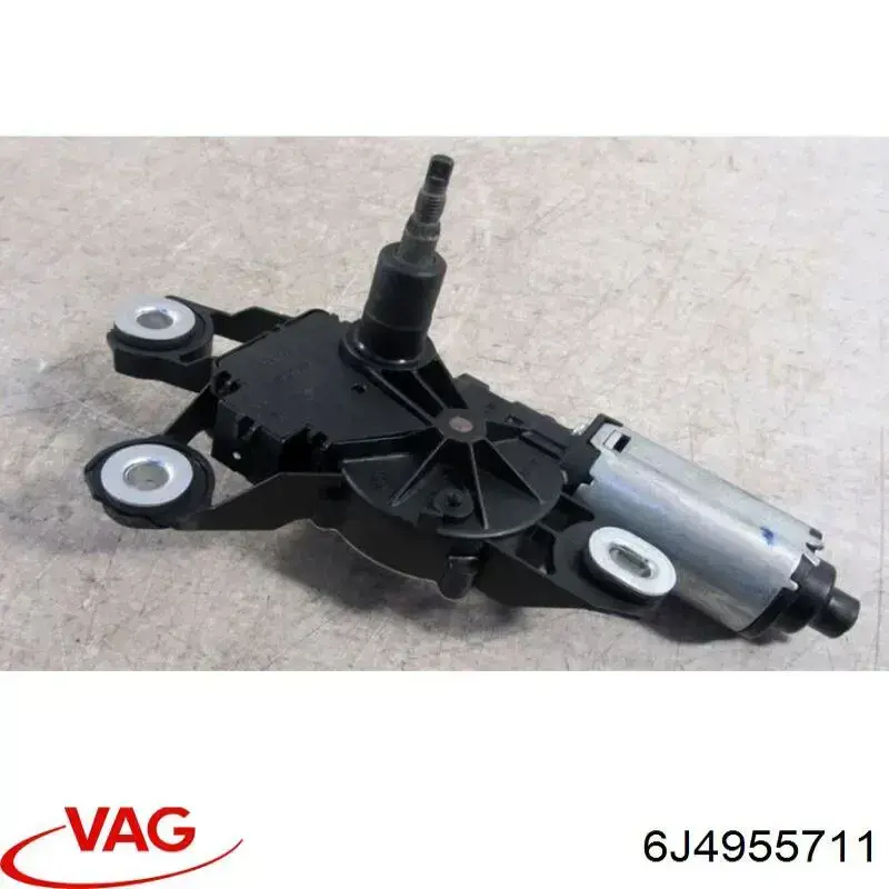 6J4955711 VAG Motor de limpador pára-brisas de vidro traseiro