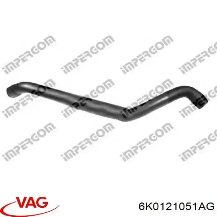 Compre 6K0121051AG VAG Mangueira (cano derivado) inferior do radiador de esfriamento