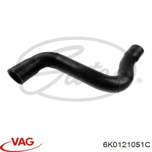 Compre 6K0121051C VAG Mangueira (cano derivado) inferior do radiador de esfriamento