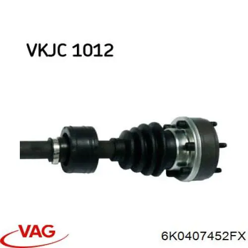 Semieixo (acionador) dianteiro direito VAG 6K0407452FX preço, a partir de 65,42 USD