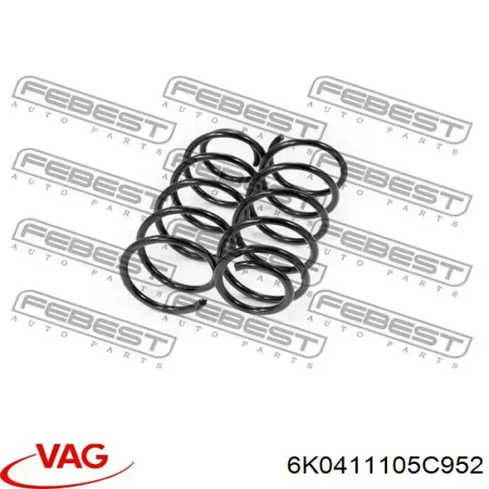 Mola dianteira VAG 6K0411105C952 preço, a partir de 66,99 USD