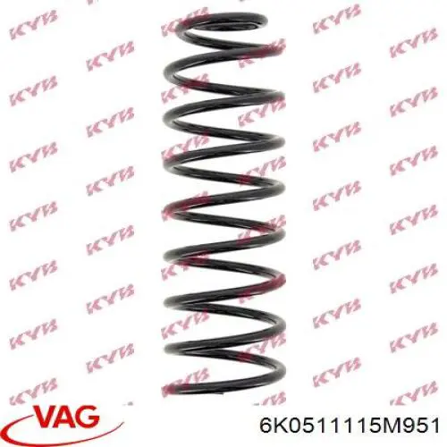 Compre 6K0511115M951 VAG Mola traseira