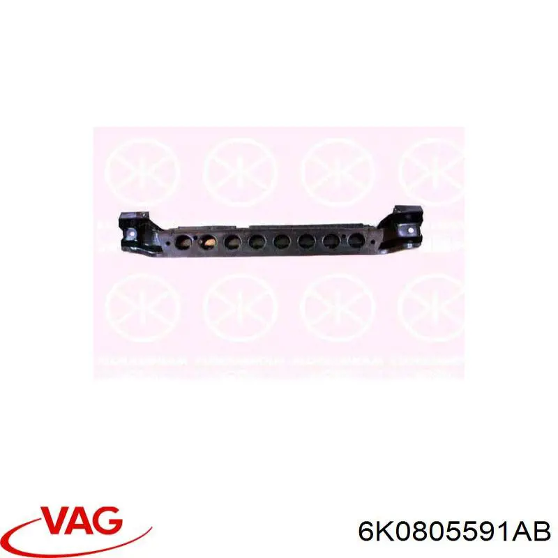 Compre 6K0805591AB VAG Suporte do radiador montado (painel de montagem de fixação das luzes)