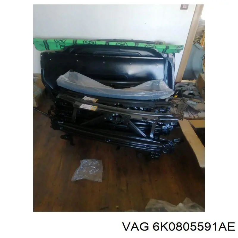 Compre 6K0805591AE VAG Suporte do radiador montado (painel de montagem de fixação das luzes)