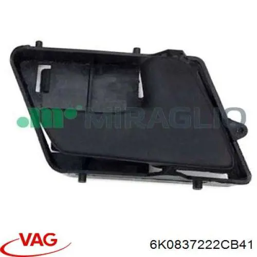 6K0837222CB41 VAG Maçaneta interna dianteira/traseira da porta direita