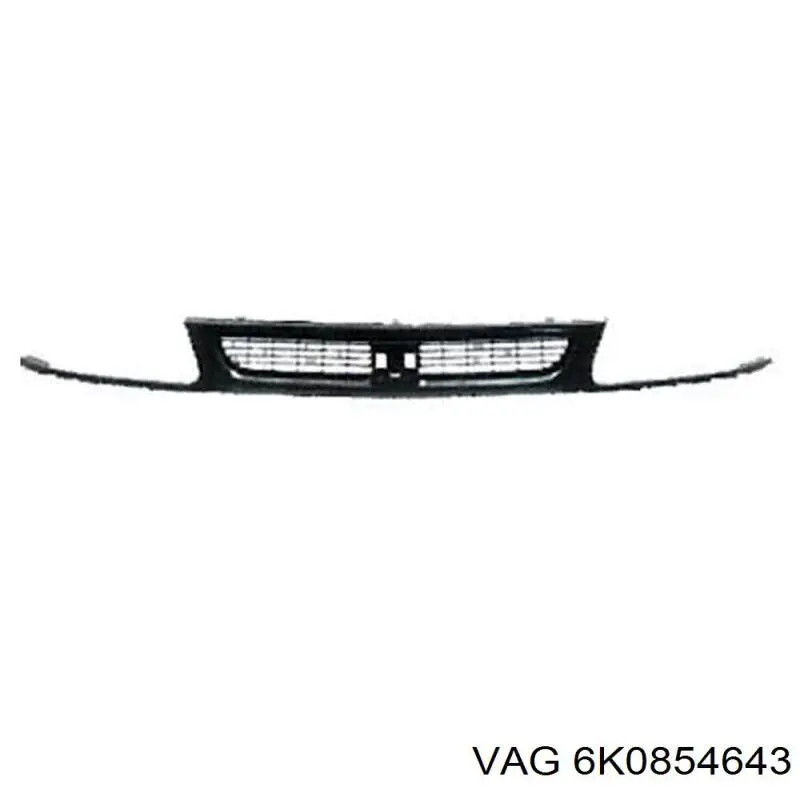 Compre 6K0854643 VAG Grelha do radiador