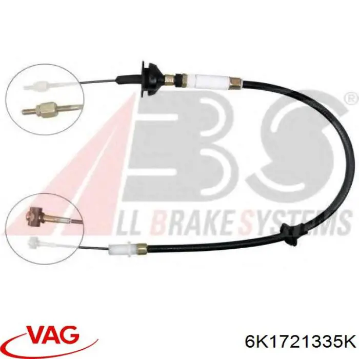 Cabo de embraiagem VAG 6K1721335K preço, a partir de 14,89 USD