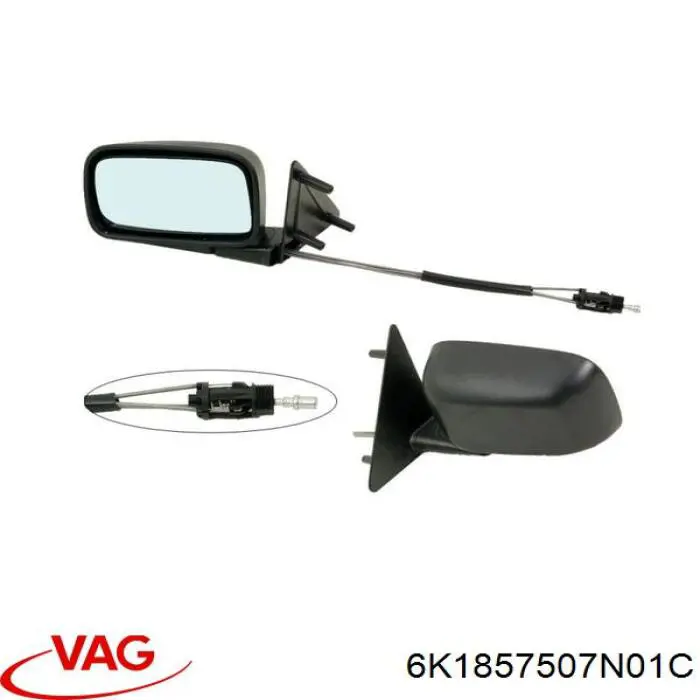Espelho de retrovisão esquerdo VAG 6K1857507N01C preço, a partir de 63,50 USD