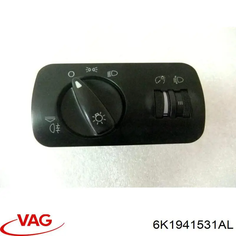 6K1941531AL VAG Comutador das luzes no "painel de instrumentos"