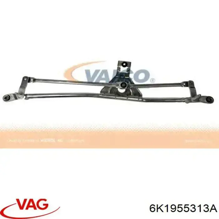 6K1955313A VAG Trapézio de limpador pára-brisas