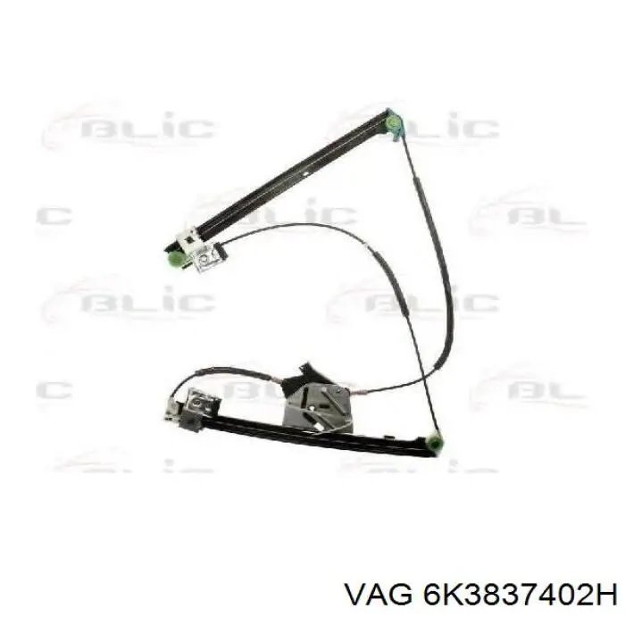 Mecanismo de acionamento de vidro da porta dianteira direita VAG 6K3837402H preço, a partir de 64,05 USD