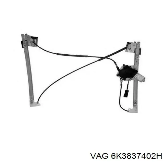 Compre 6K3837402H VAG Mecanismo de acionamento de vidro da porta dianteira direita