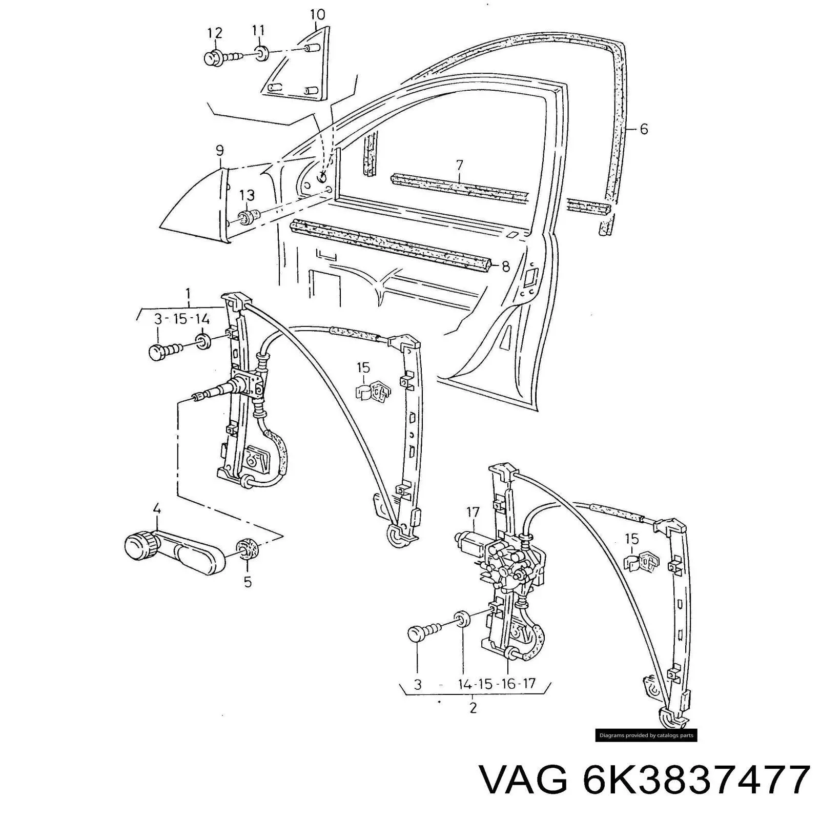  VAG 6K3837477 preço, a partir de  