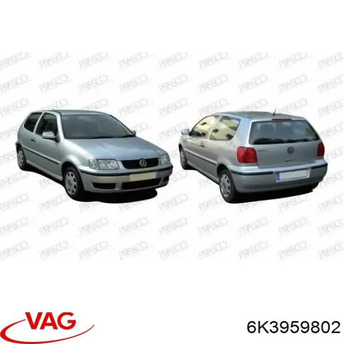 Compre 6K3959802 VAG Motor de acionamento de vidro da porta dianteira direita