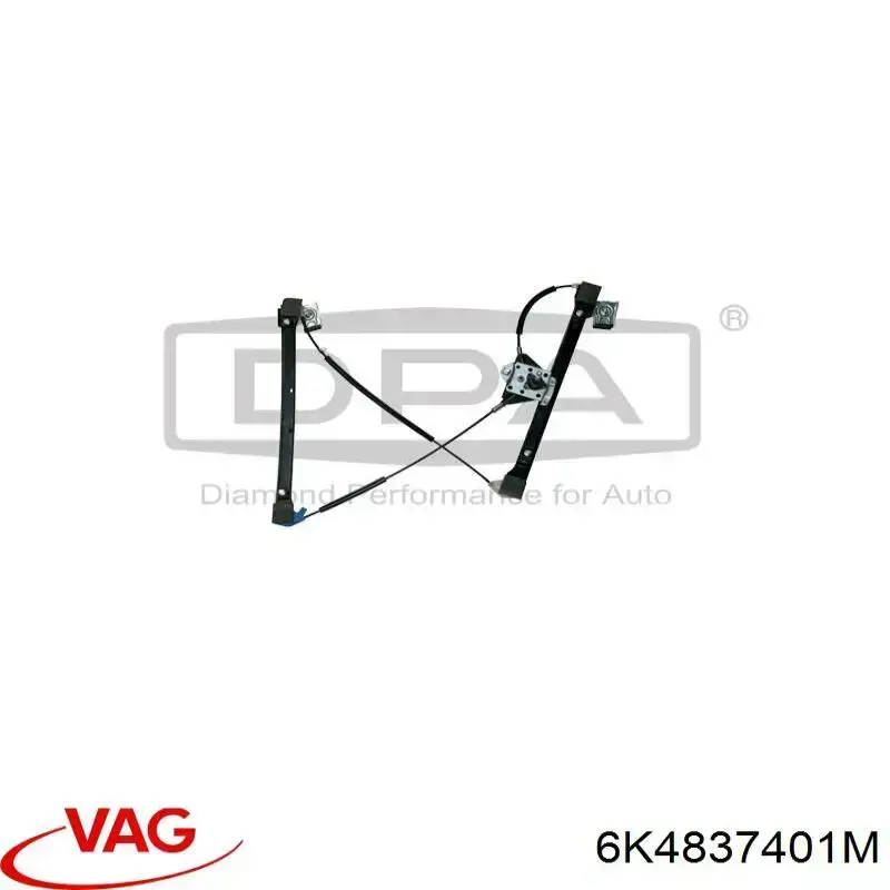 Compre 6K4837401M VAG Mecanismo de acionamento de vidro da porta dianteira esquerda