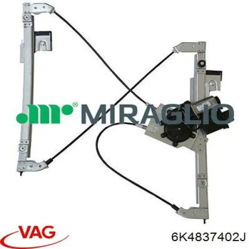 Mecanismo de acionamento de vidro da porta dianteira direita VAG 6K4837402J preço, a partir de 64,70 USD