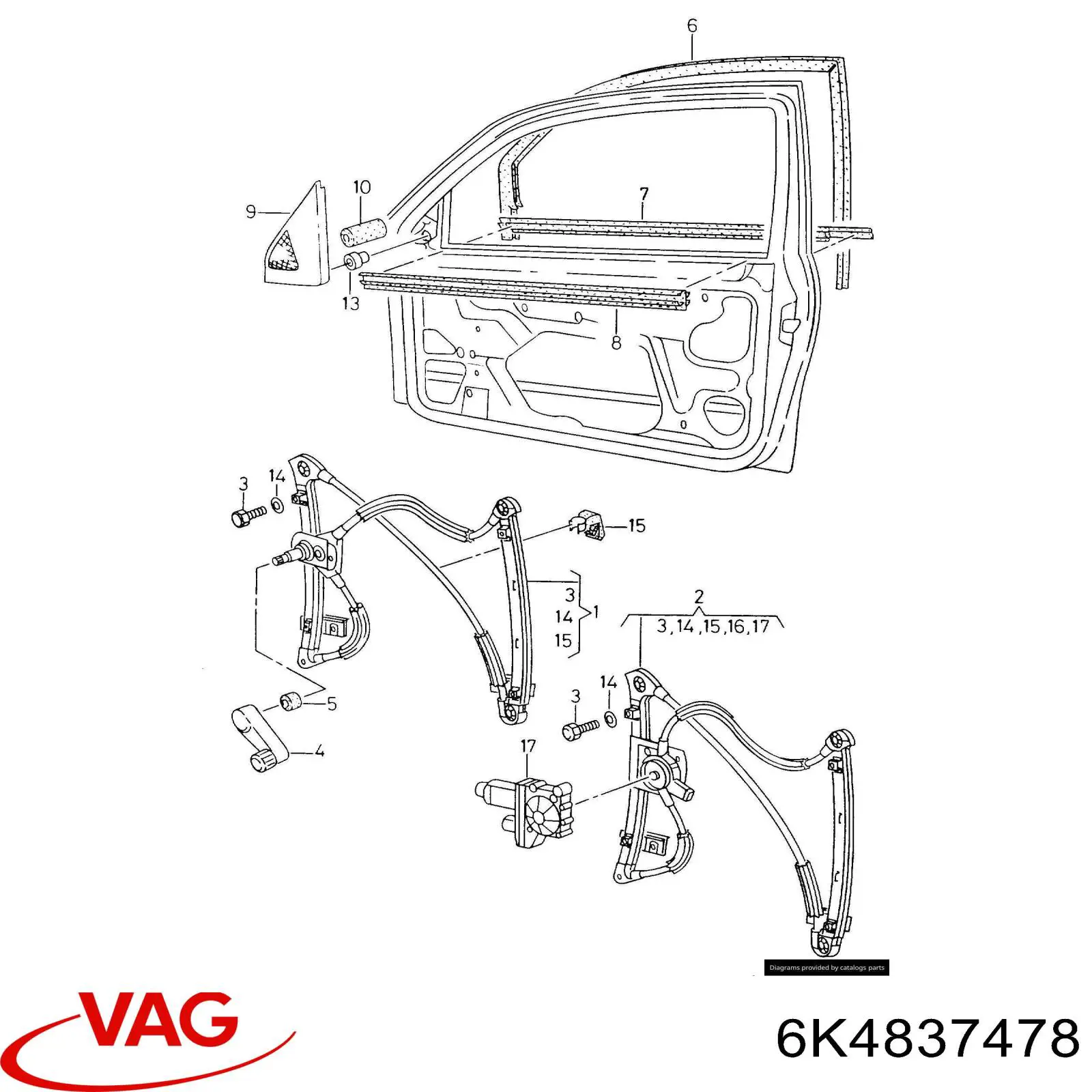  VAG 6K4837478 preço, a partir de  