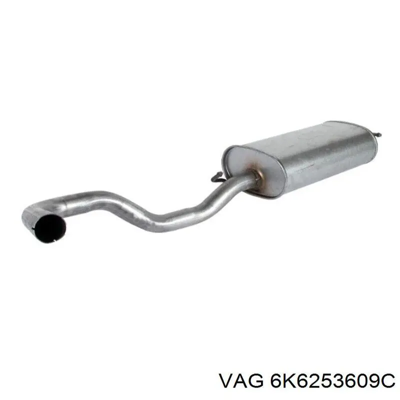 Silenciador, parte traseira VAG 6K6253609C preço, a partir de 92,44 USD