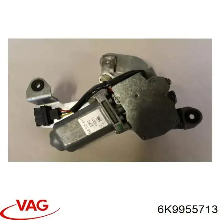6K9955713 VAG Motor de limpador pára-brisas de vidro traseiro