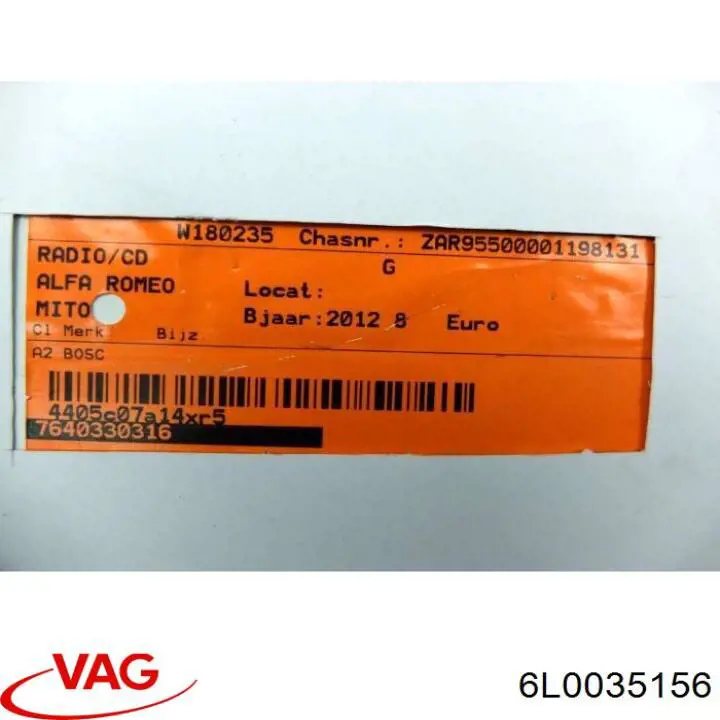 Compre 6L0035156 VAG 