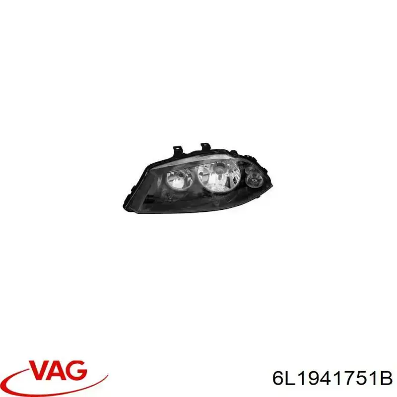 6L1941751B VAG Luz esquerda
