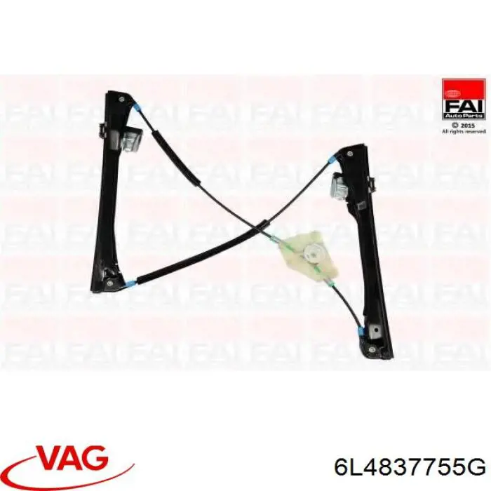 6L4837755G VAG Chassi da porta dianteira esquerda