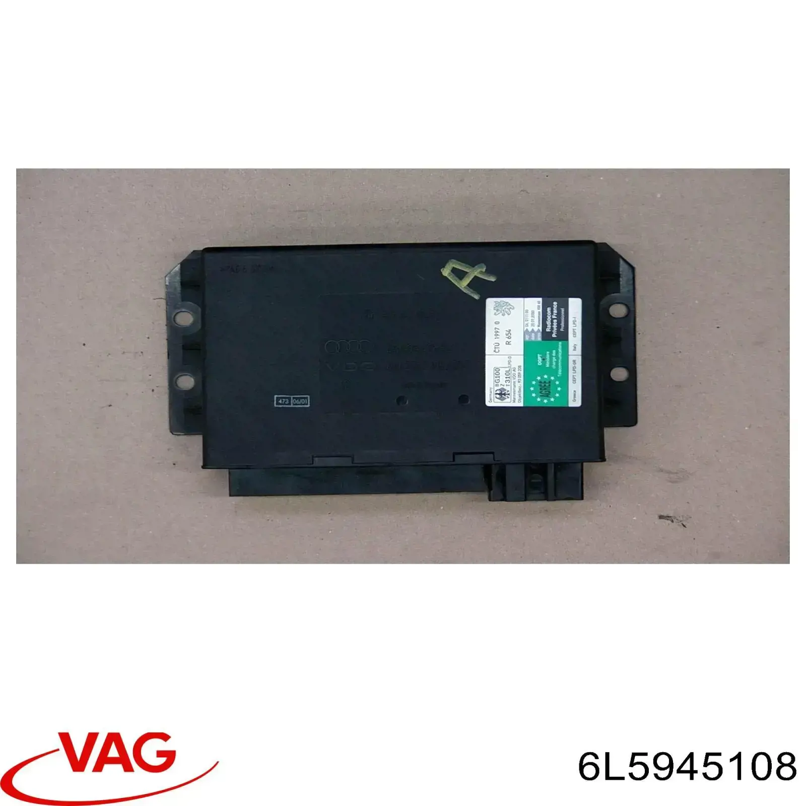 6L5945108 VAG Lanterna traseira direita interna