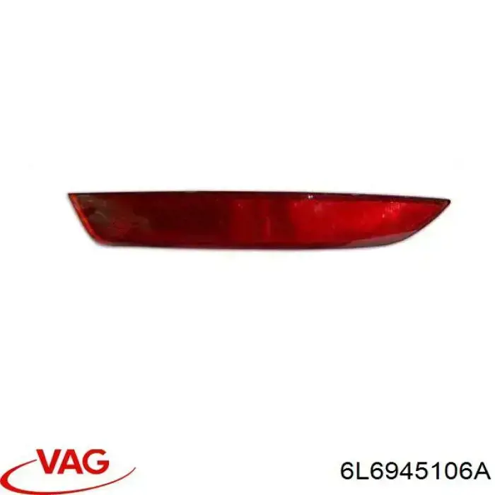 Retrorrefletor (refletor) do pára-choque traseiro direito VAG 6L6945106A preço, a partir de 23,83 USD