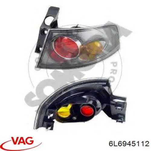 Compre 6L6945112 VAG Lanterna traseira direita externa