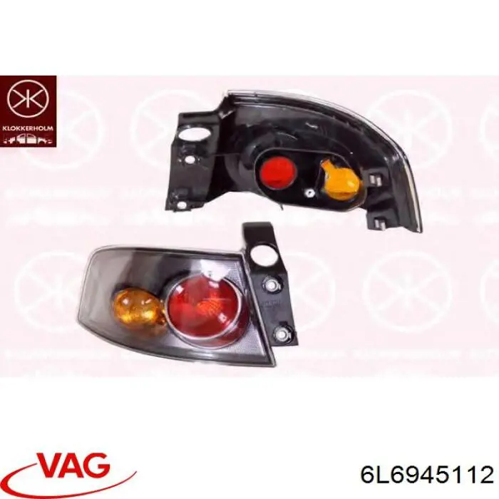 Lanterna traseira direita externa 6L6945112 VAG