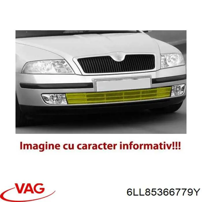Compre 6LL85366779Y VAG Grelha central do pára-choque dianteiro